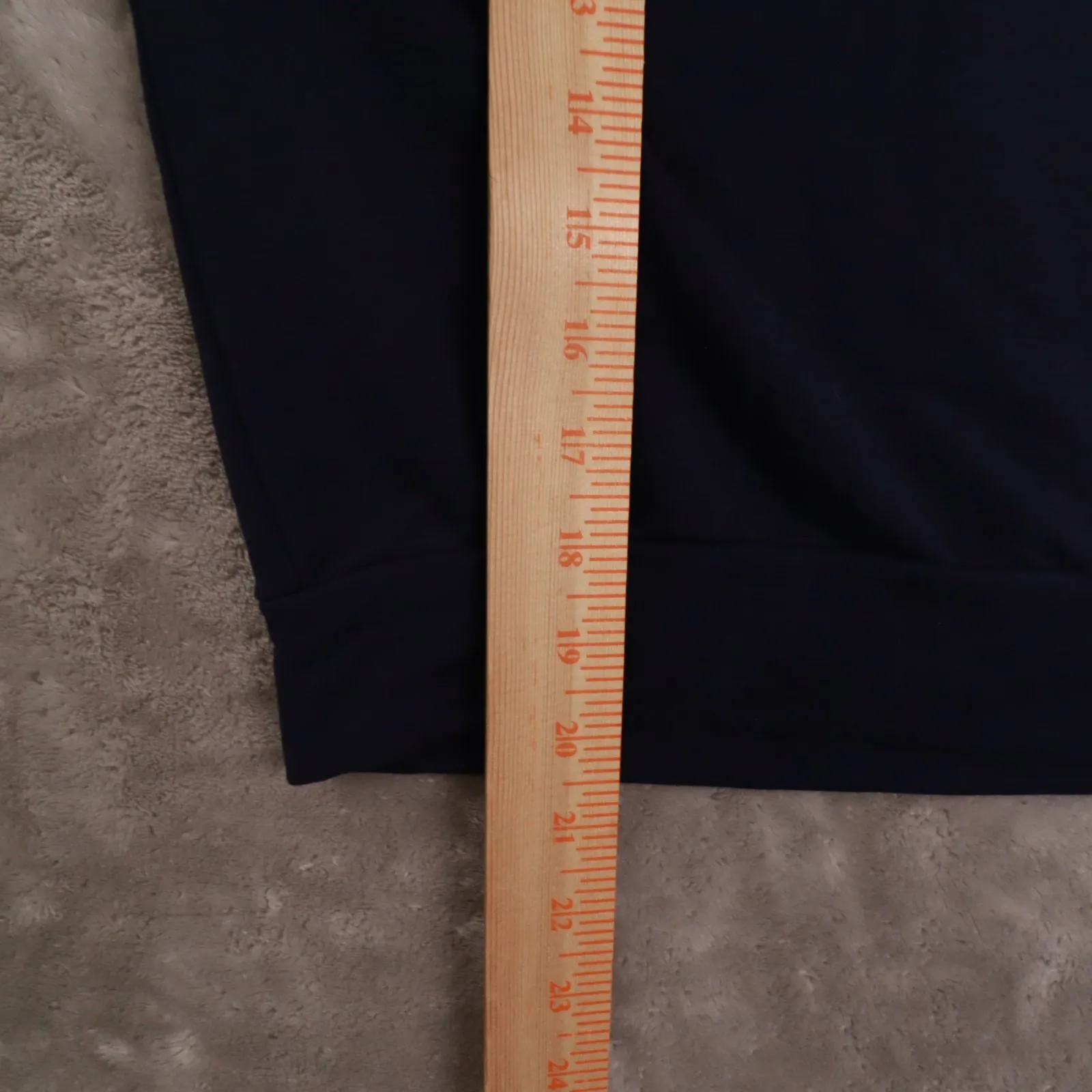 Quince Supersoft Long Sleeve Hoodie Sweatshirt Navy Blue Women's XS Lounge - Image 6