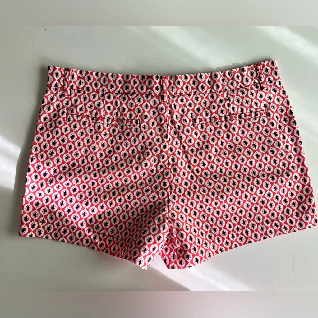 Joe Fresh •Cherry Red Geometric Shorts•sz 10 - Image 3