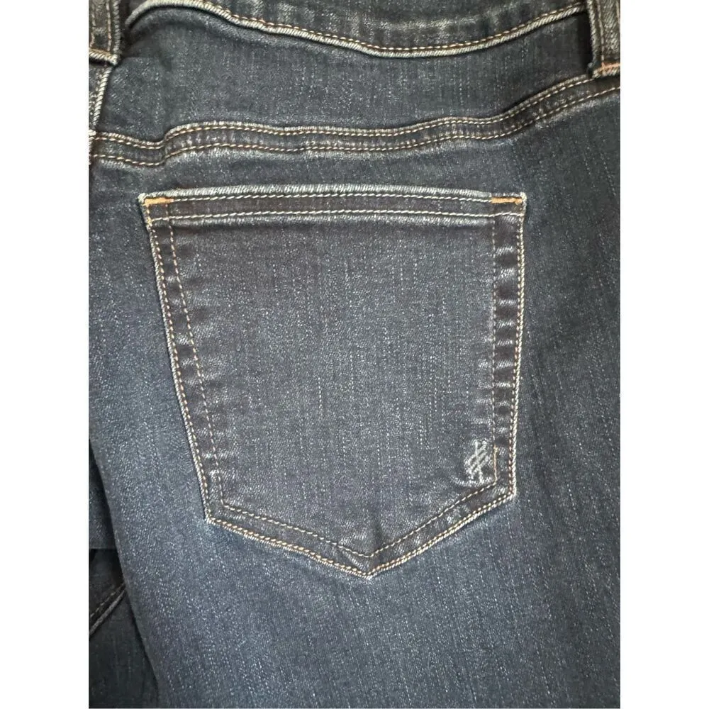 NEW Silver Women's Suki Mid Rise Slim Bootcut Button Fly Denim Jeans sz 31/33 Blue - Image 7