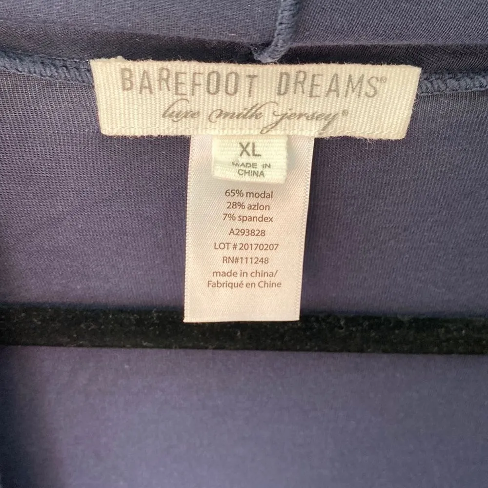 BAREFOOT DREAMS Luxe Milk Jersey Open Front Cardigan Sweater Wrap Womens XL Cozy - Image 3