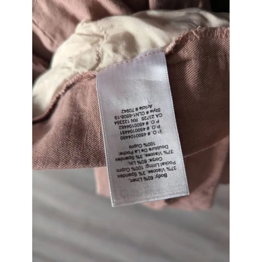 Aritzia Babaton cropped linen blend pants size 2 - Image 5