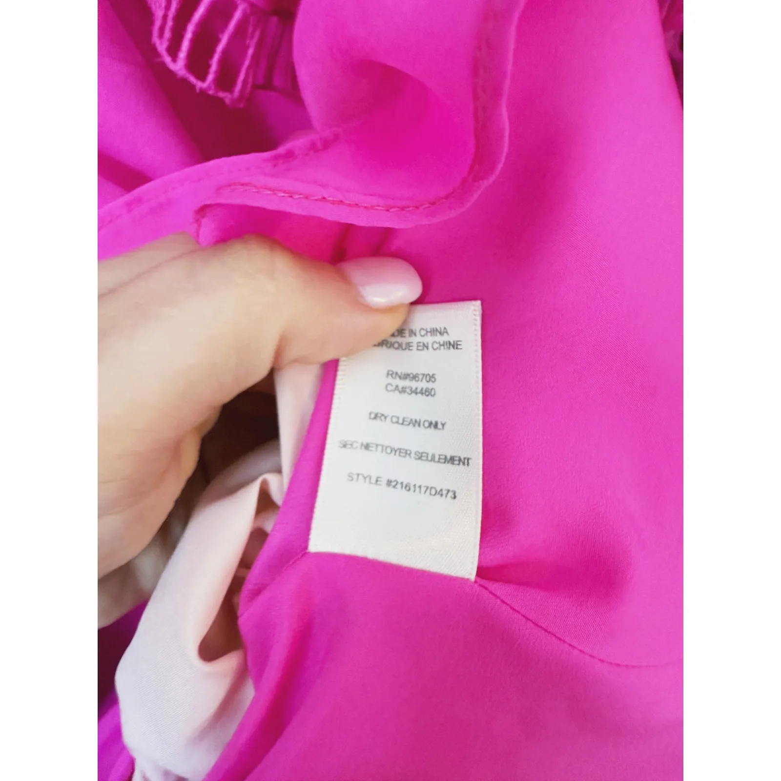 Rebecca Taylor Coquette Silk Off Shoulder Mini Dress Small Pink Retro Feminine - Image 9