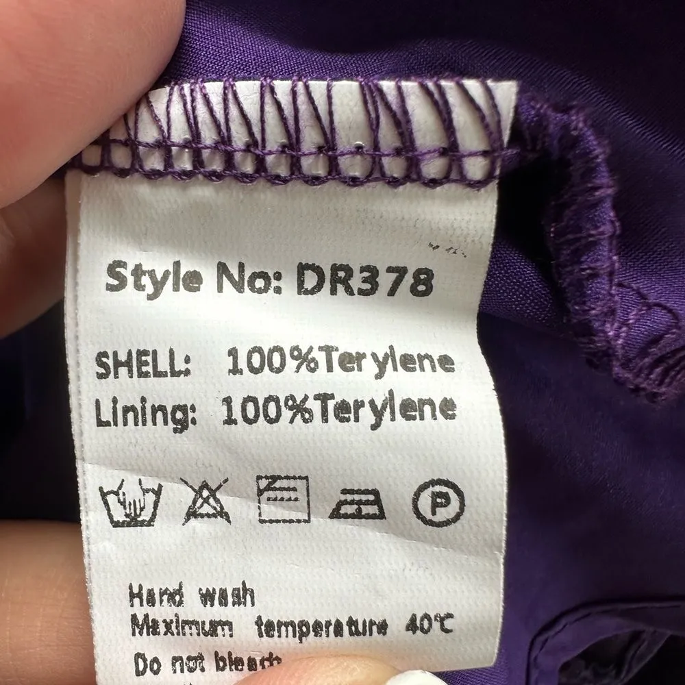 EXLURA NWT Swiss Dot Sheer Puff Long Peasant Sleeve Ruched Front Mini Dress S - Image 11