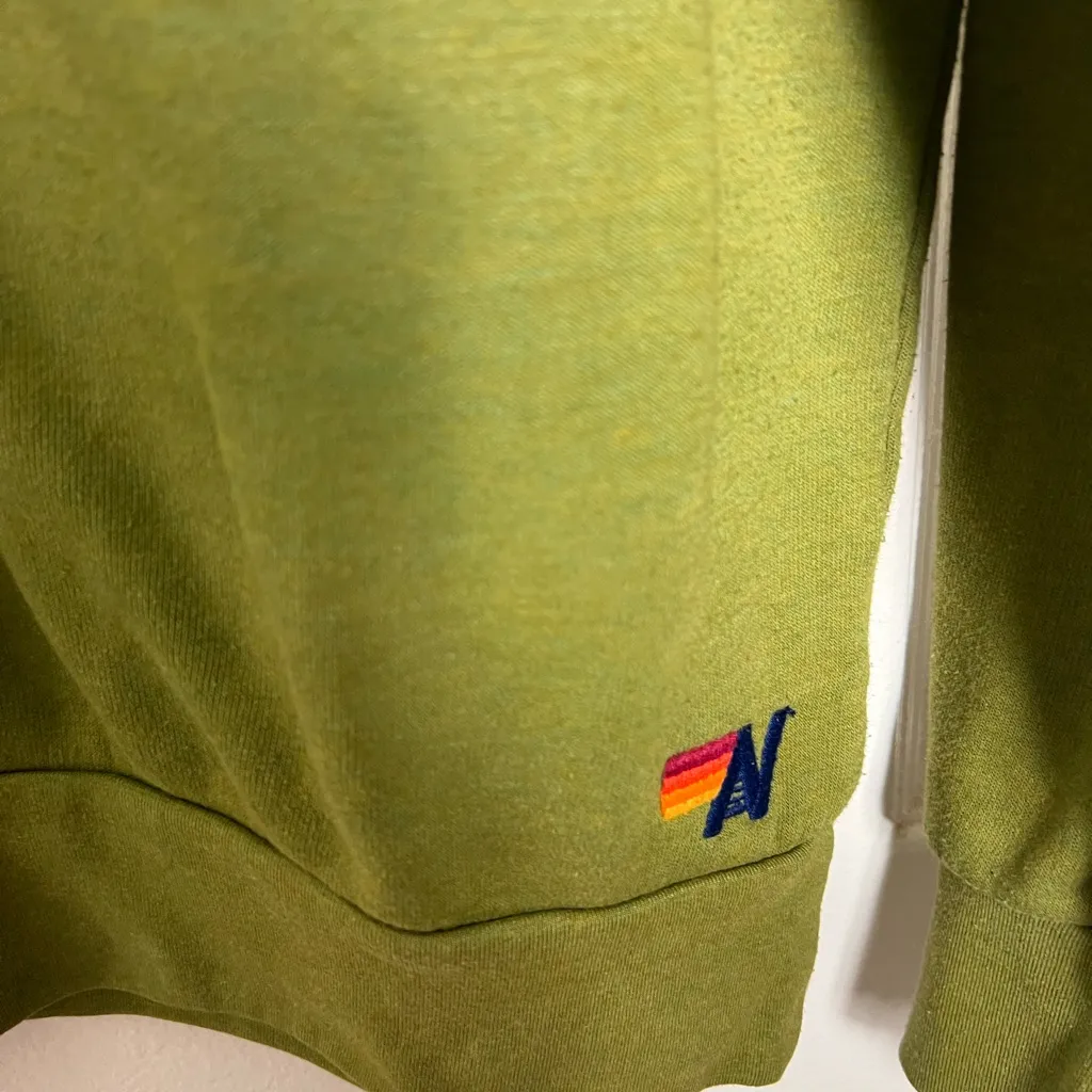 Aviator Nation Lighting Bolt Green Sweatshirt - Image 4