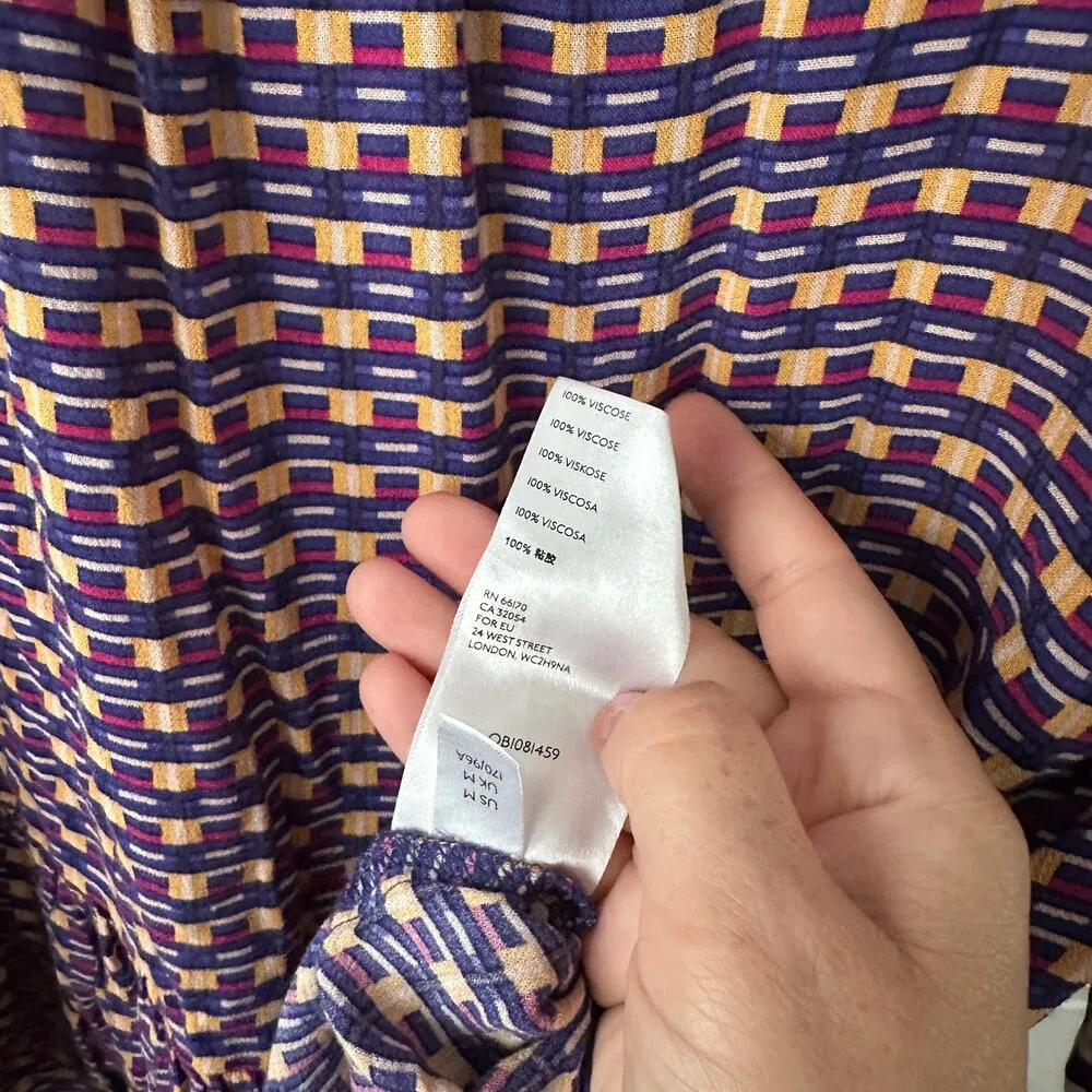 Anthropologie Maeve Cheyenne Peplum Blouse Medium - Image 5