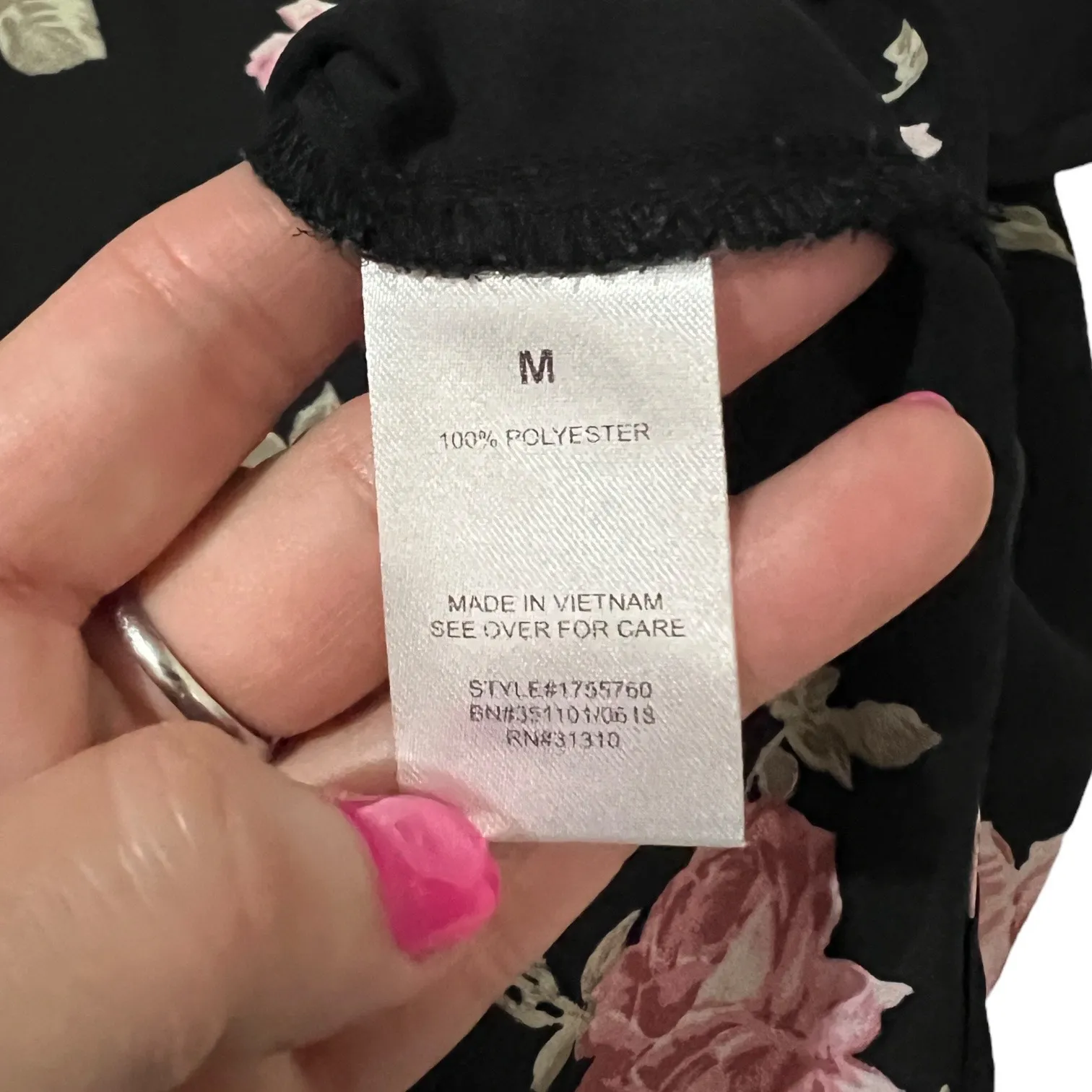 Fortune + Ivy MEDIUM Anwe Cold Shoulder Top - Stitch Fix Floral Chiffon Blouse - Image 11