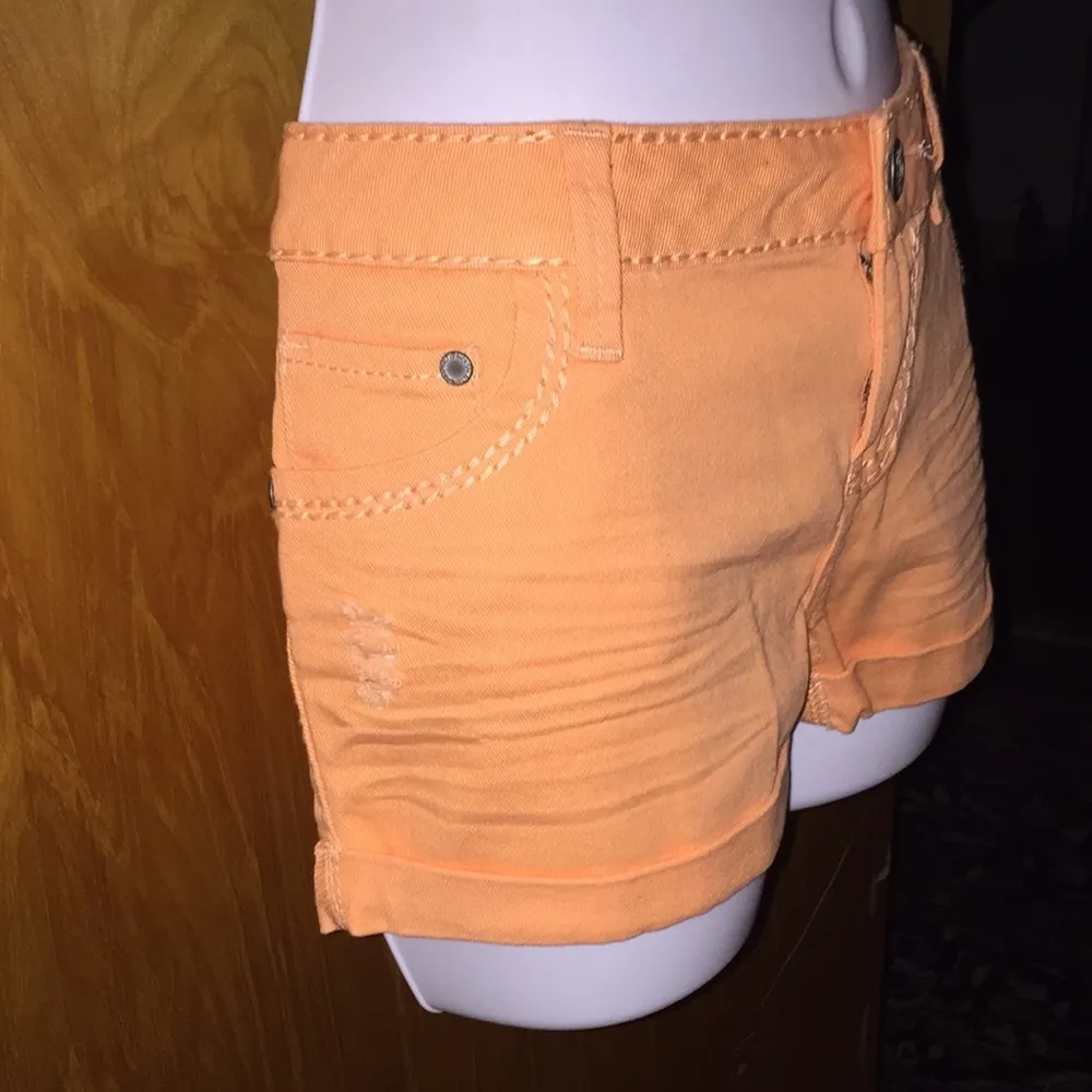 Bright Orange Blue Asphalt Shorts Size 9 - Image 2