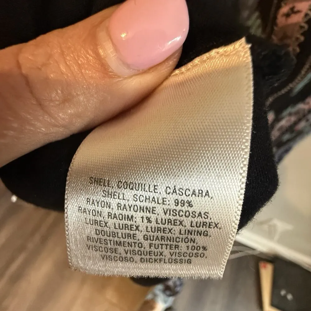 Anthropologie Holding Horses Boho Prairie Moon Mixed Media Tunic Dress S 1849 - Image 10