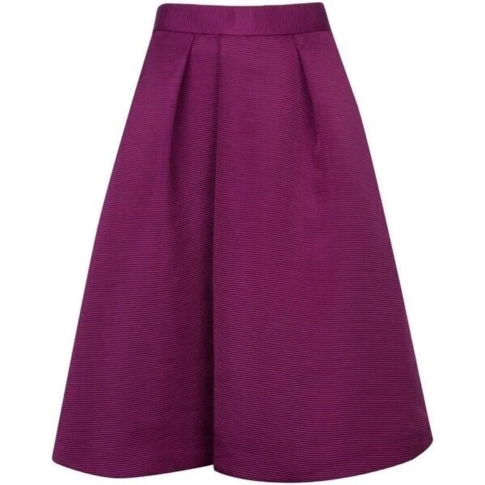 Ted Baker Zelida High Waisted Midi Skirt Purple Size 1 - Image 11