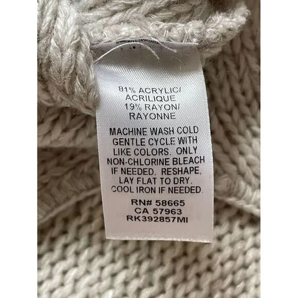 Susina Light Gray Knit Sweater Casual Cozy‎ Pullover - Image 6