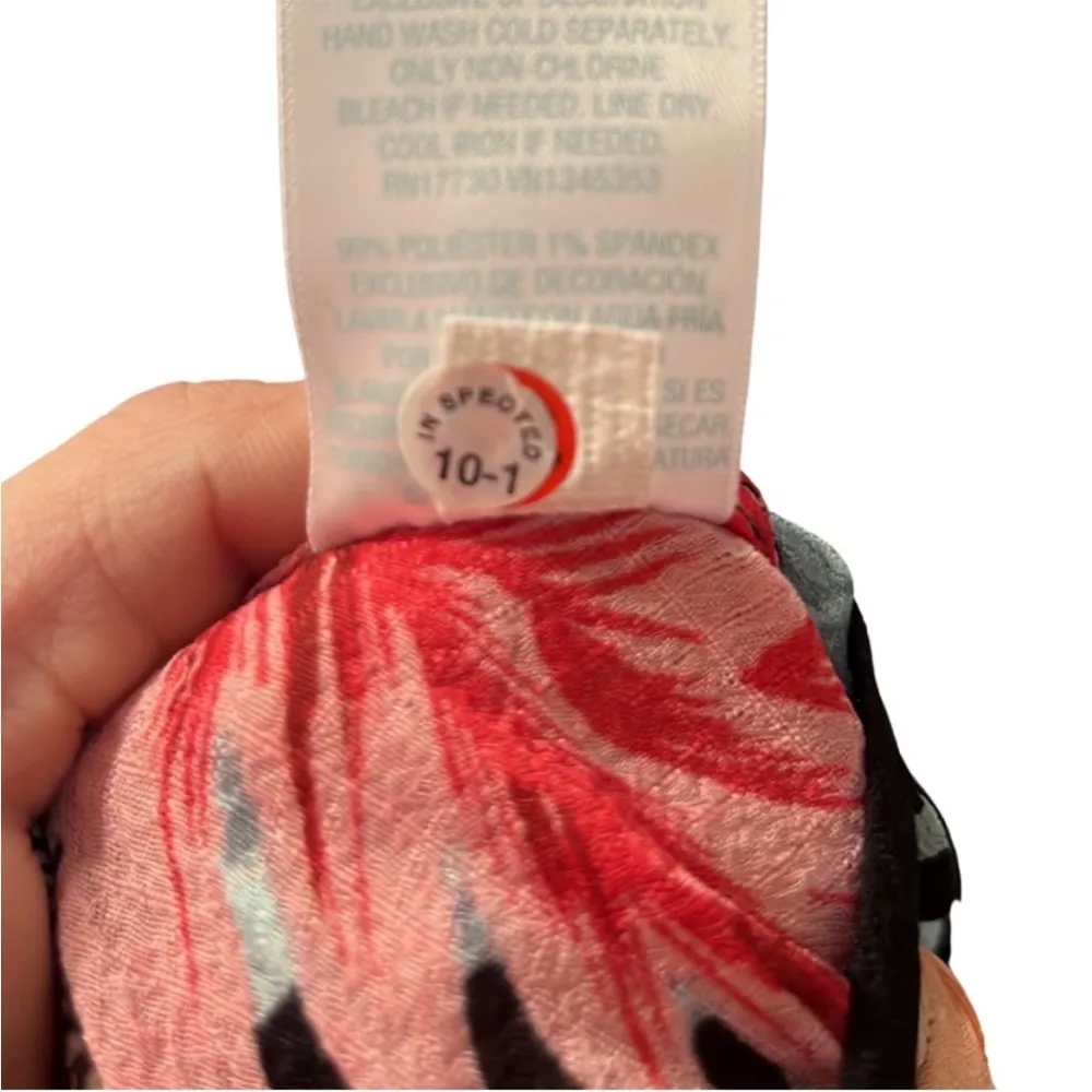 New Kona Sol Multicolor Floral Swim Cover Up Size Medium - Image 7