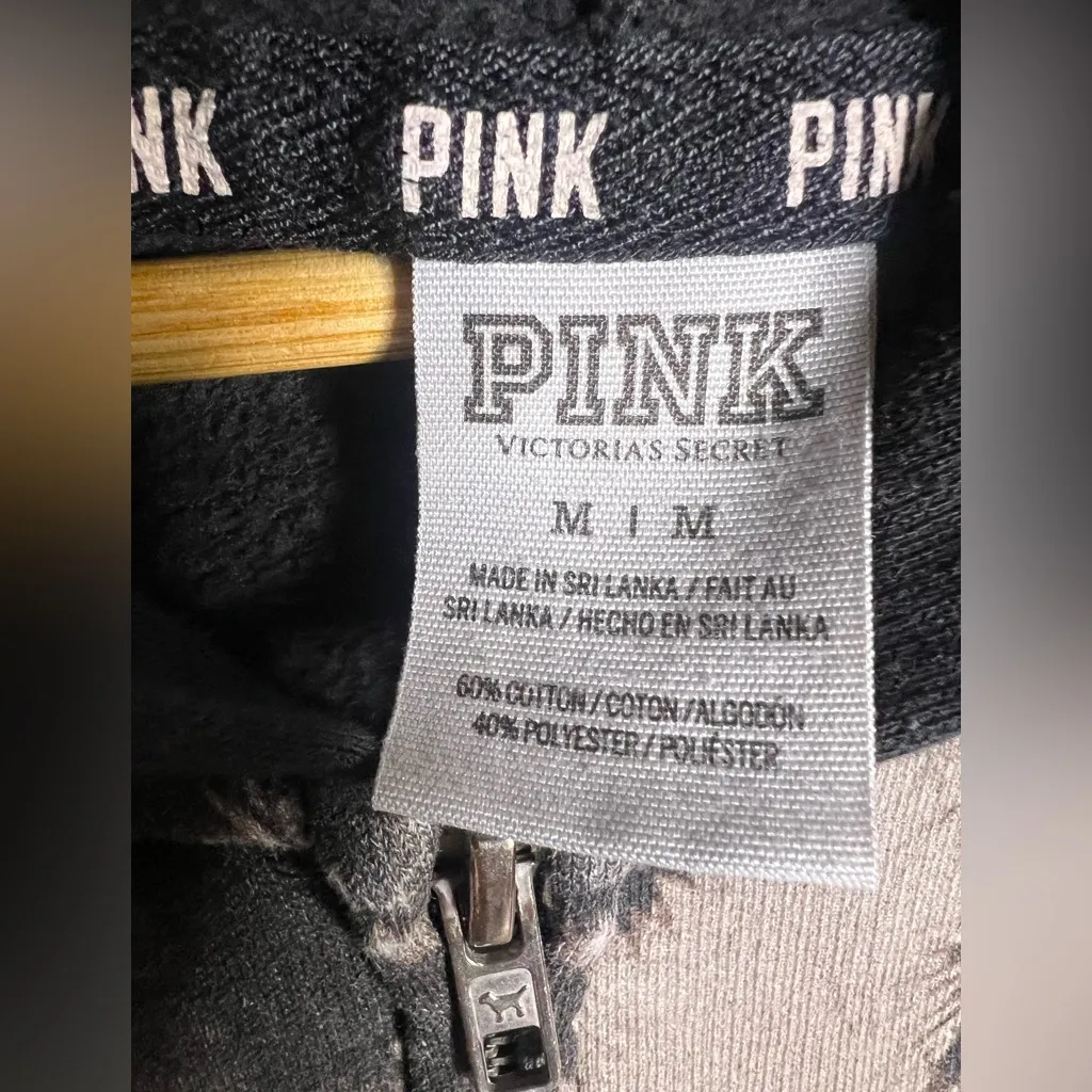 Victoria Secret PINK Sequin Palm Tree Zip Up Hoodie in size Medium - Image 11