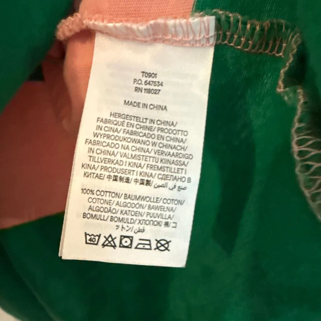 Boden Bea pink and green striped long sleeve crewneck 2 - Image 5