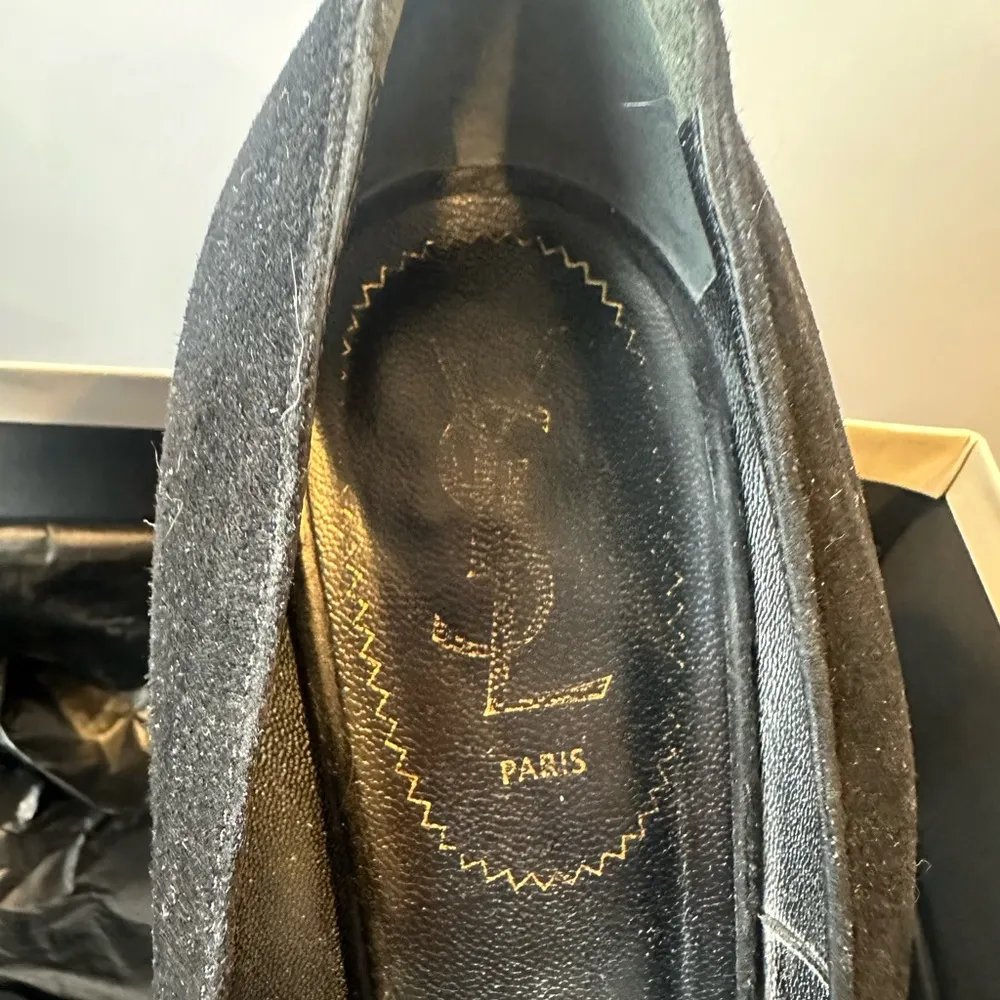 Vintage YSL Elegant Black High Heels Size 11 - Image 4