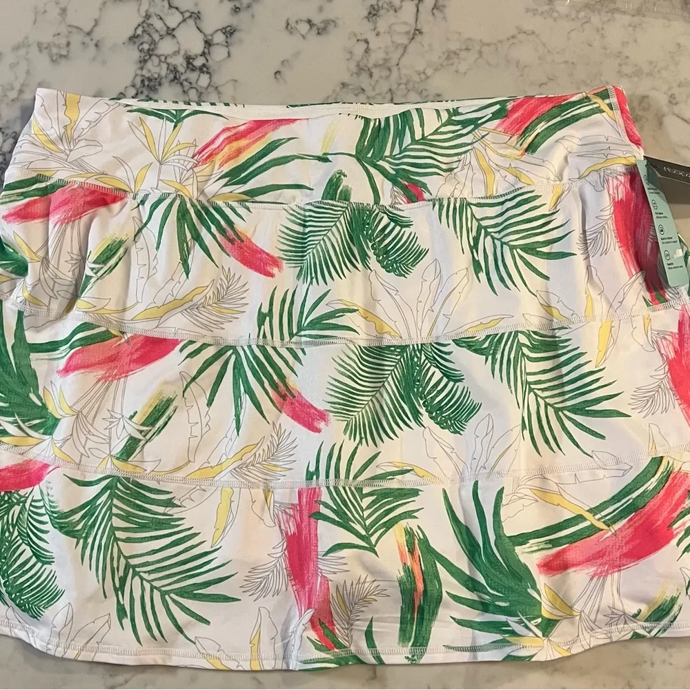 New IDEOLOGY Women’s Plus 3X Tiered Palms Golf Tennis Skirt Skort Comfort - Image 11