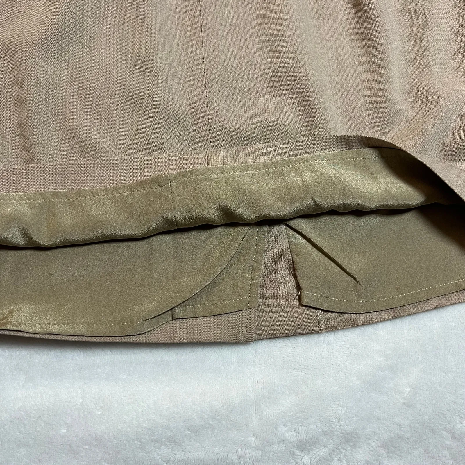 Max Mara Wool Blend Pencil Skirt Size 8 Office Lightweight Old Money Minimalist - Image 8