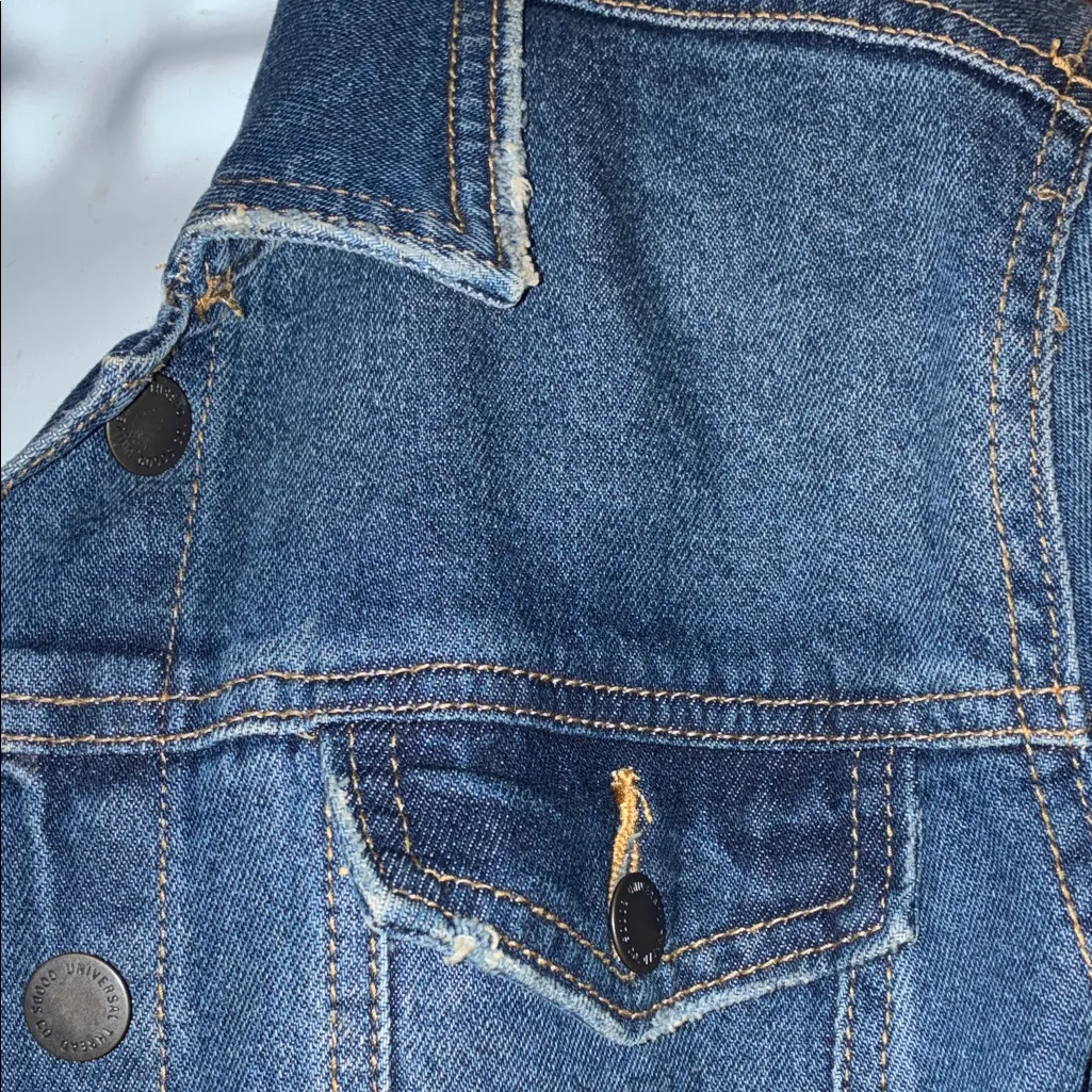 Universal Thread Freeborn Blue Jean Denim  Jacket - Size M - Image 4