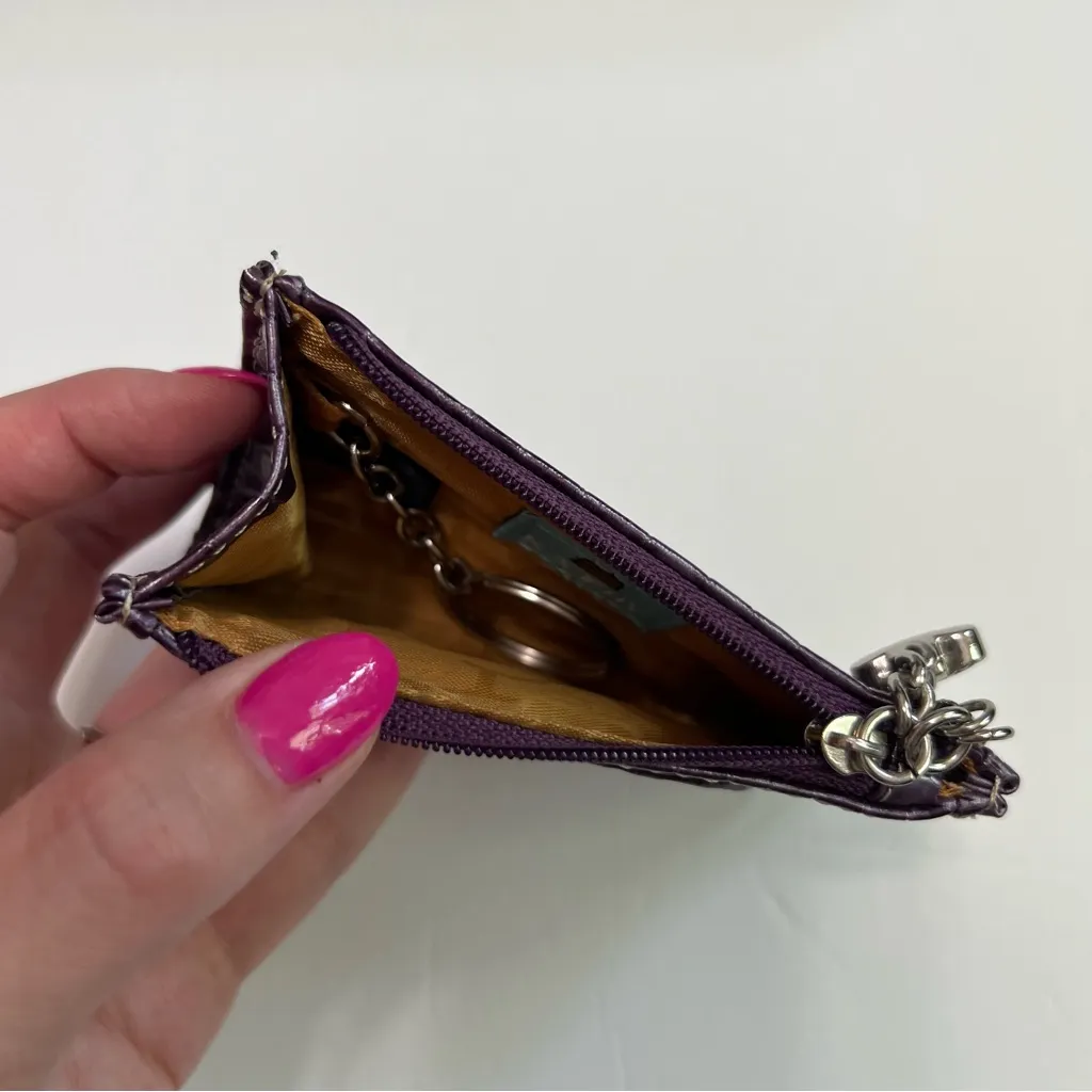 Kathy Van Zeeland Bag and Coin Purse Box Set in Purple Faux Crocodile - Image 4