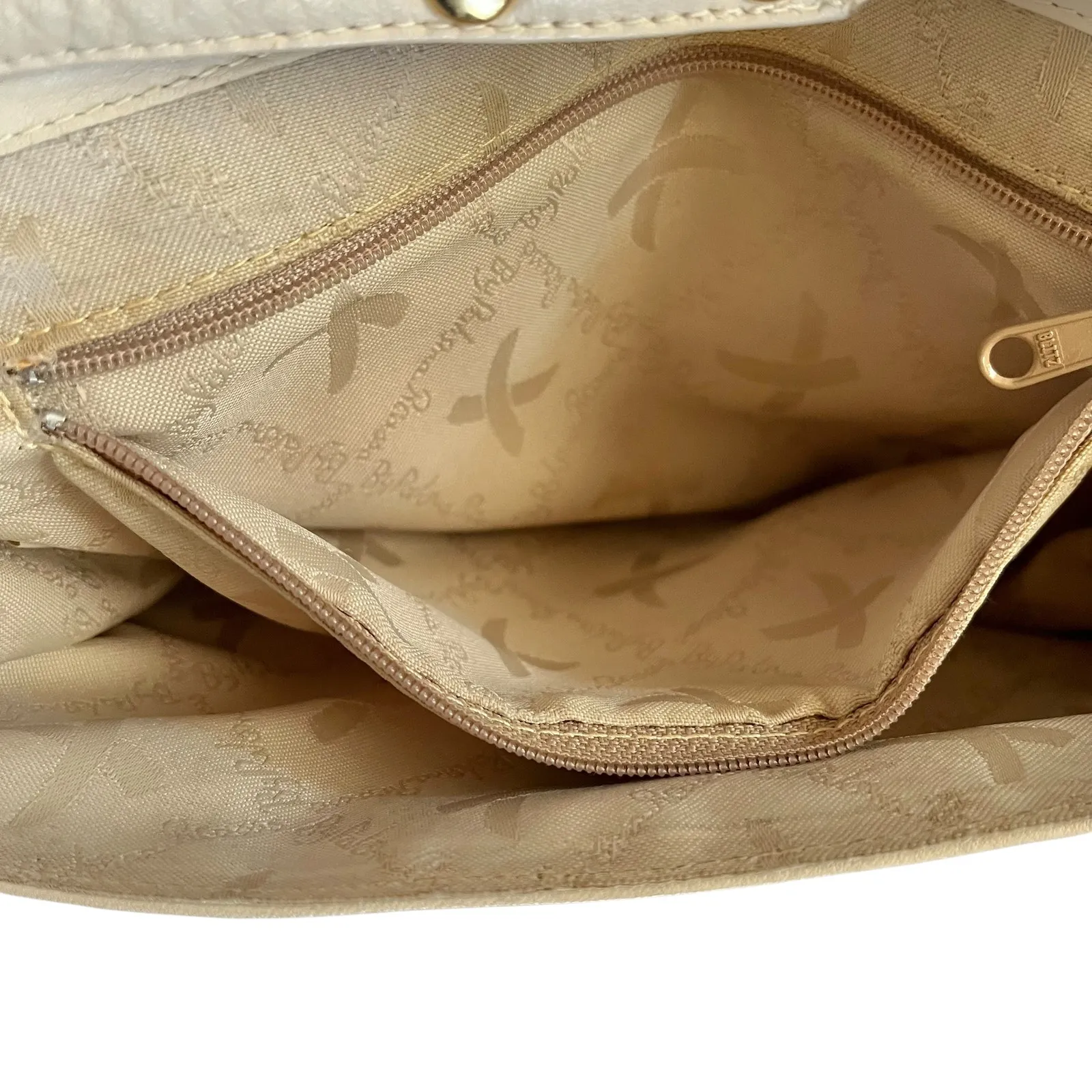 Paloma Picasso Vintage Bone White Leather Convertible Clutch Crossbody Bag - Image 7