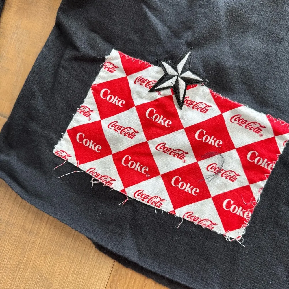 Unemployed Denim NWOT Black Coca Cola Crewneck Sweatshirt - Image 2