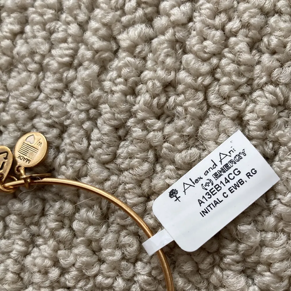 NEW Alex & Ani Script Initial “C” Bracelet First Release A13EB14CG 2013 NWT - Image 3