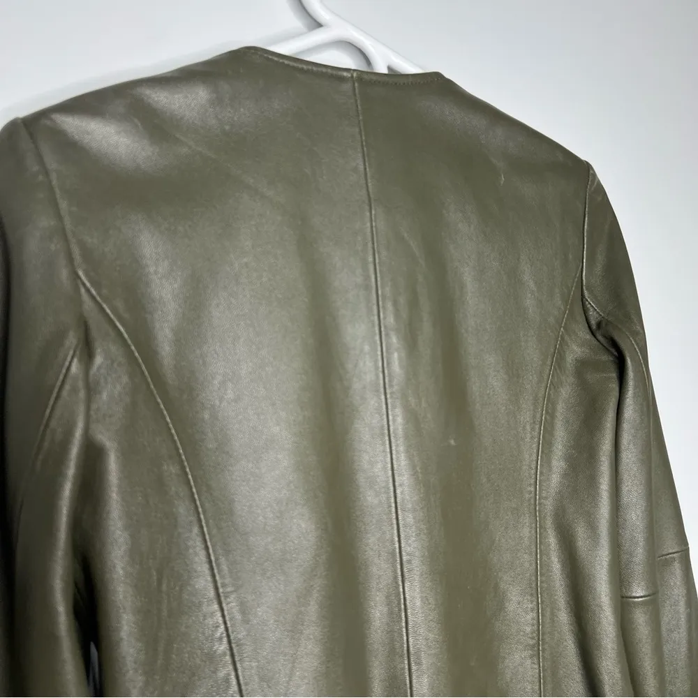 Joie Forest Green Leolani Leather Moto Jacket - Image 9