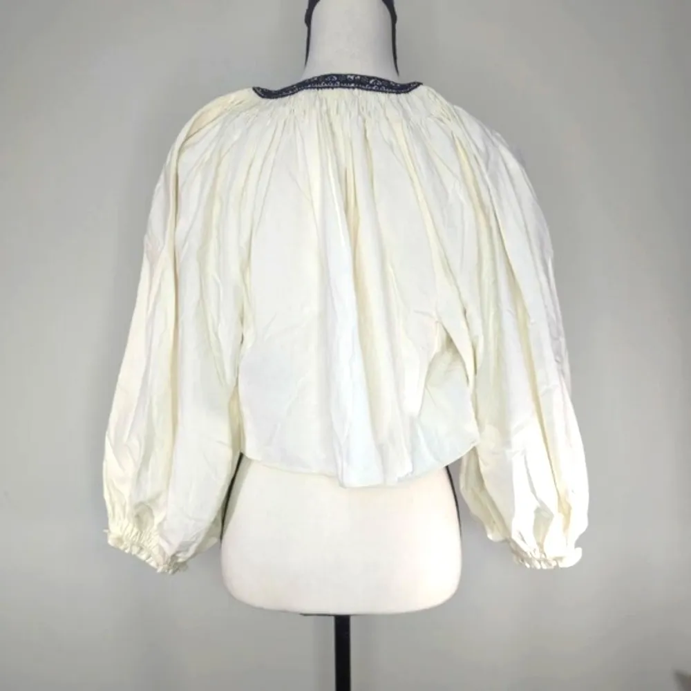 RE/DONE LEVIS Victorian Cut Off Blouse‎ - Image 5