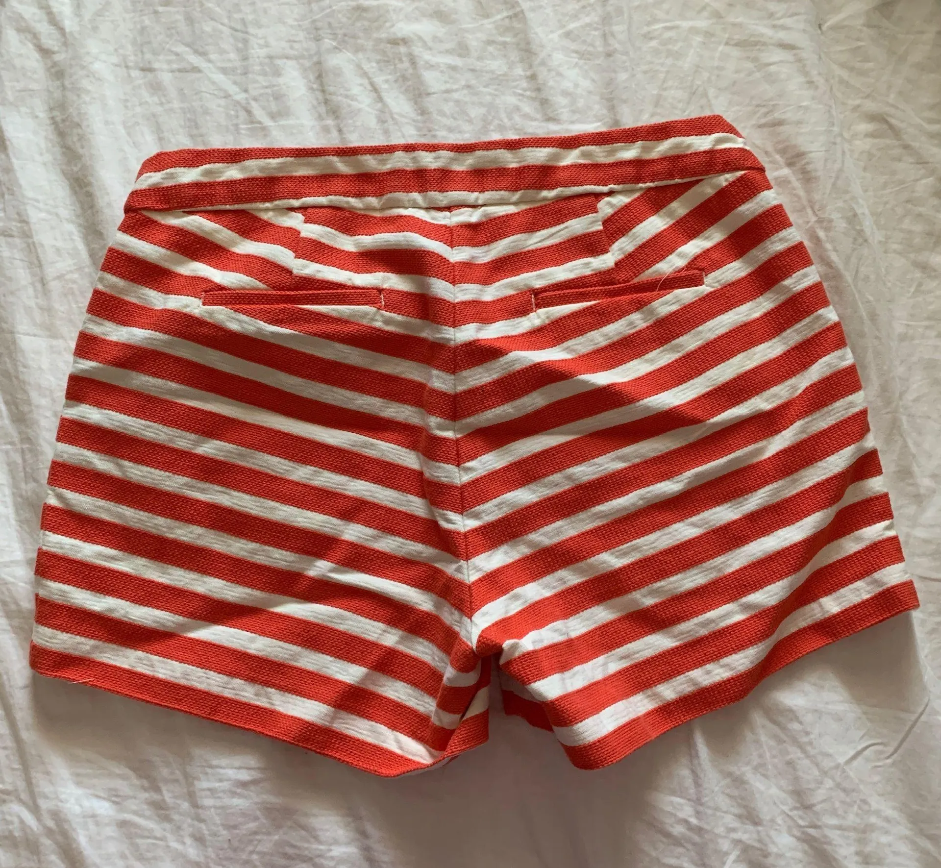 J. Crew Orange and White Striped Shorts - Image 6