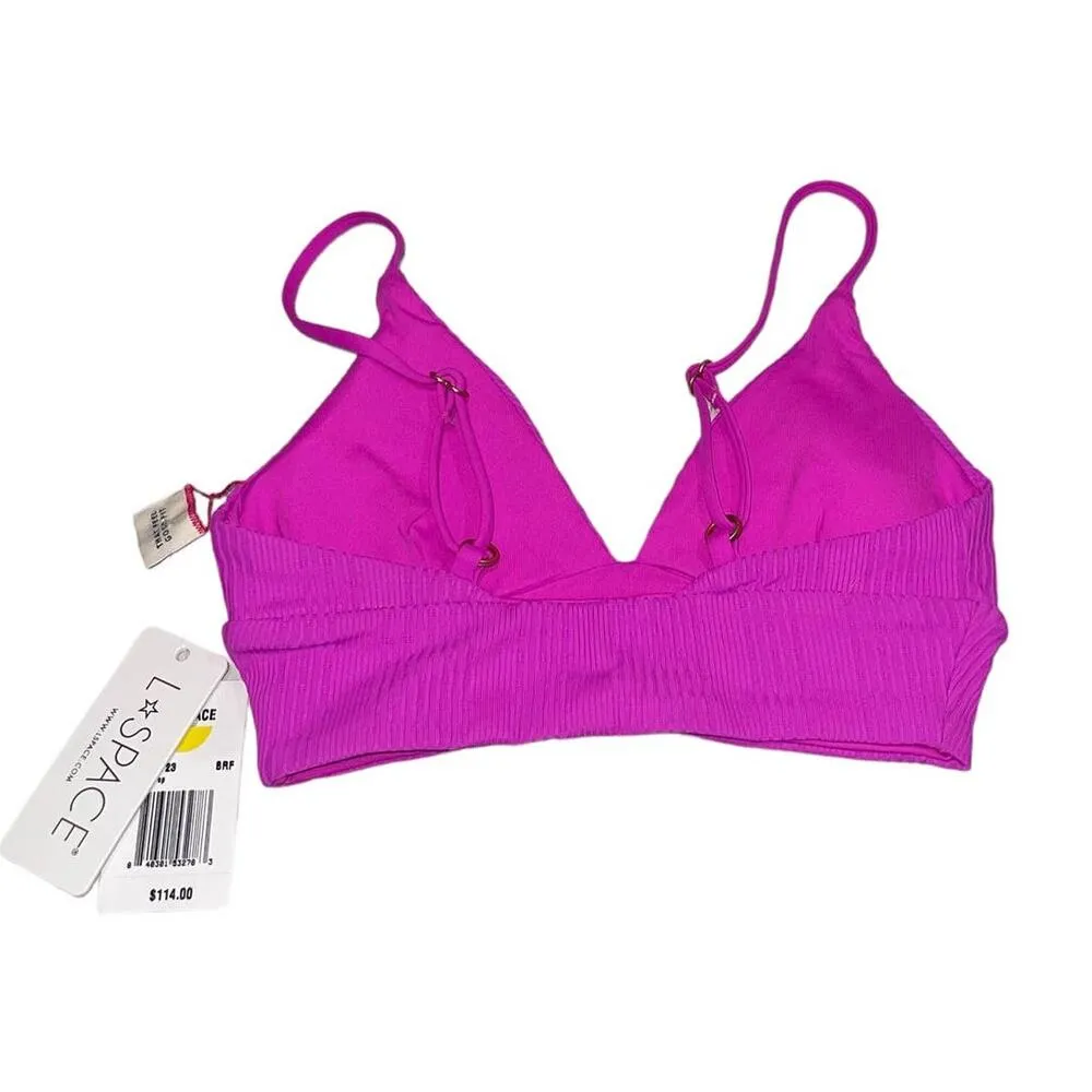 NWT! L*Space Pointelle Rib Winnie Bikini Top - Size Small - Image 8