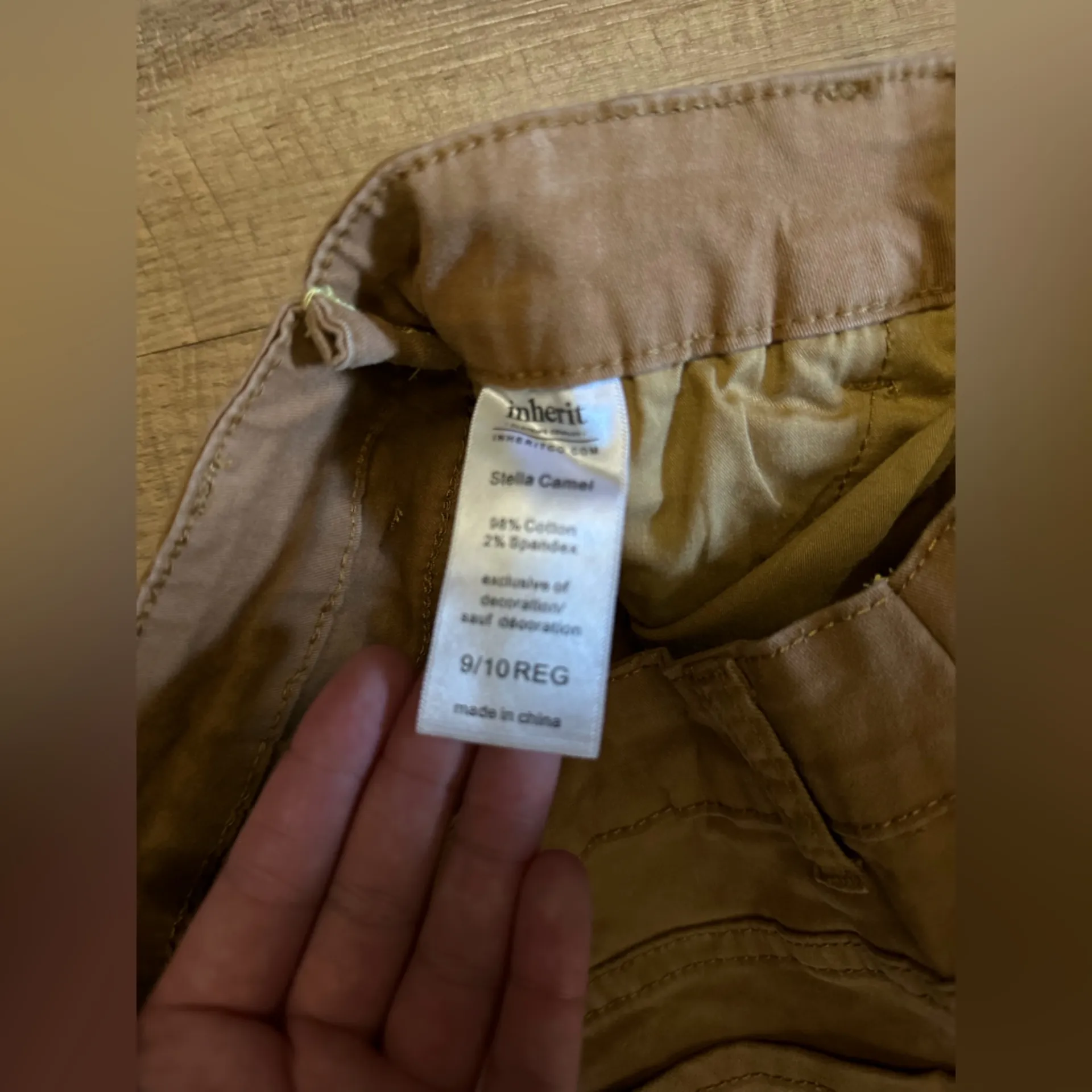 Inherit Co. Stella Camel midi skirt Brown Size 10 - Image 3