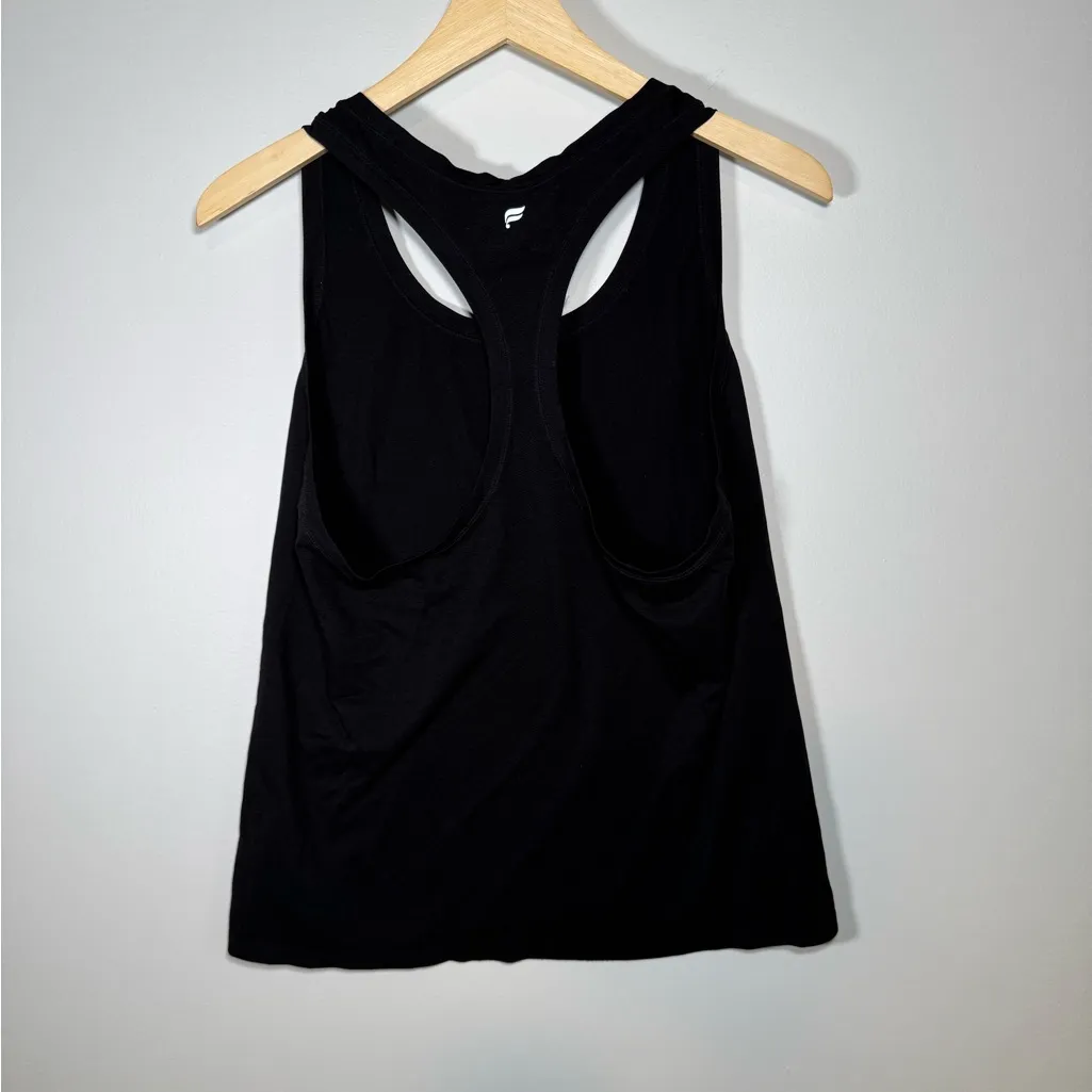 Fabletics Black Feather Tech Racerback Tank Size Large - Image 5