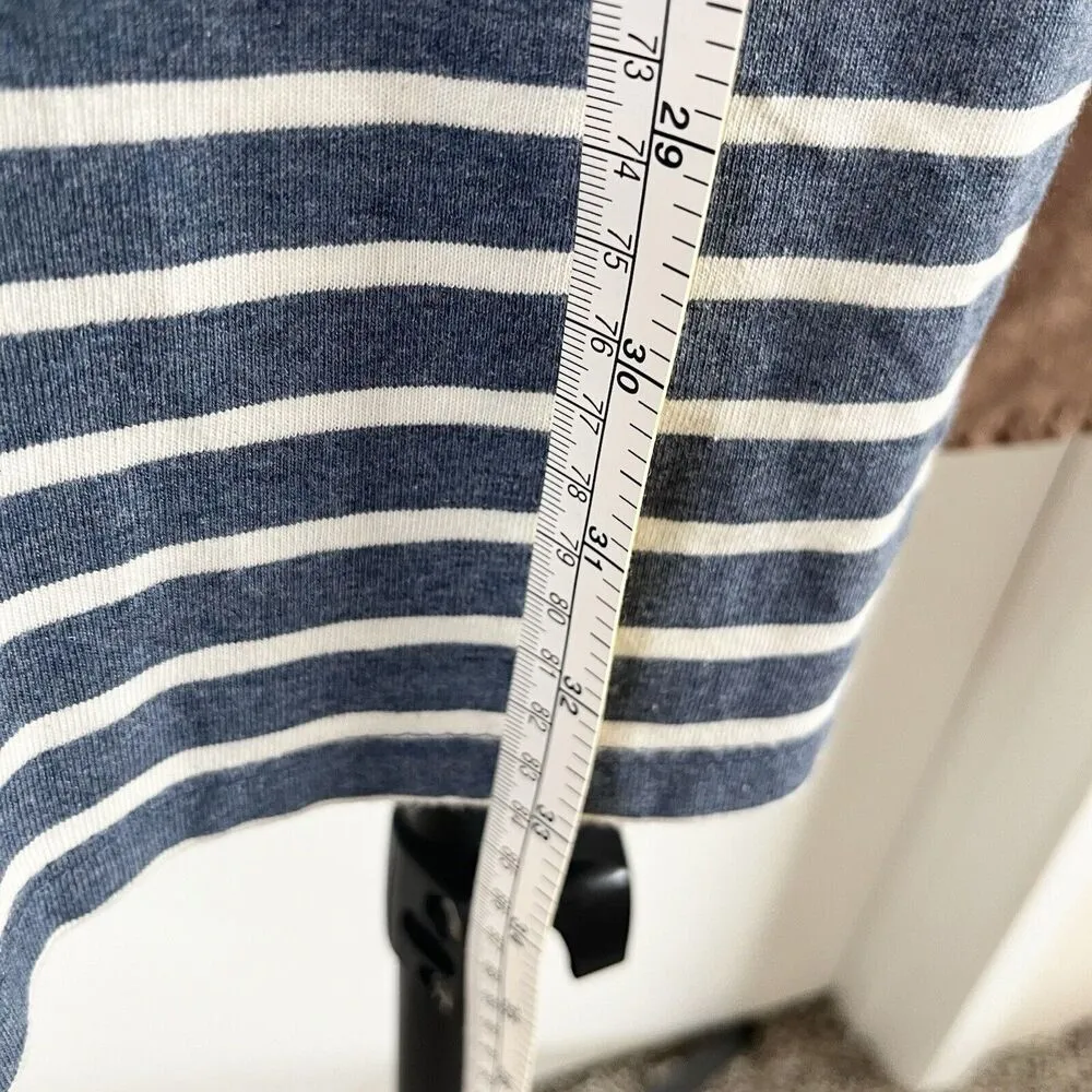 THML Womens Size L Black/White Stripe Tan Faux Suede Knit Tank Dress - Image 4