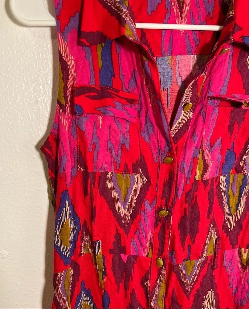 Jenny Han Resort Wear Dress Rayon Challis Sari - Image 5