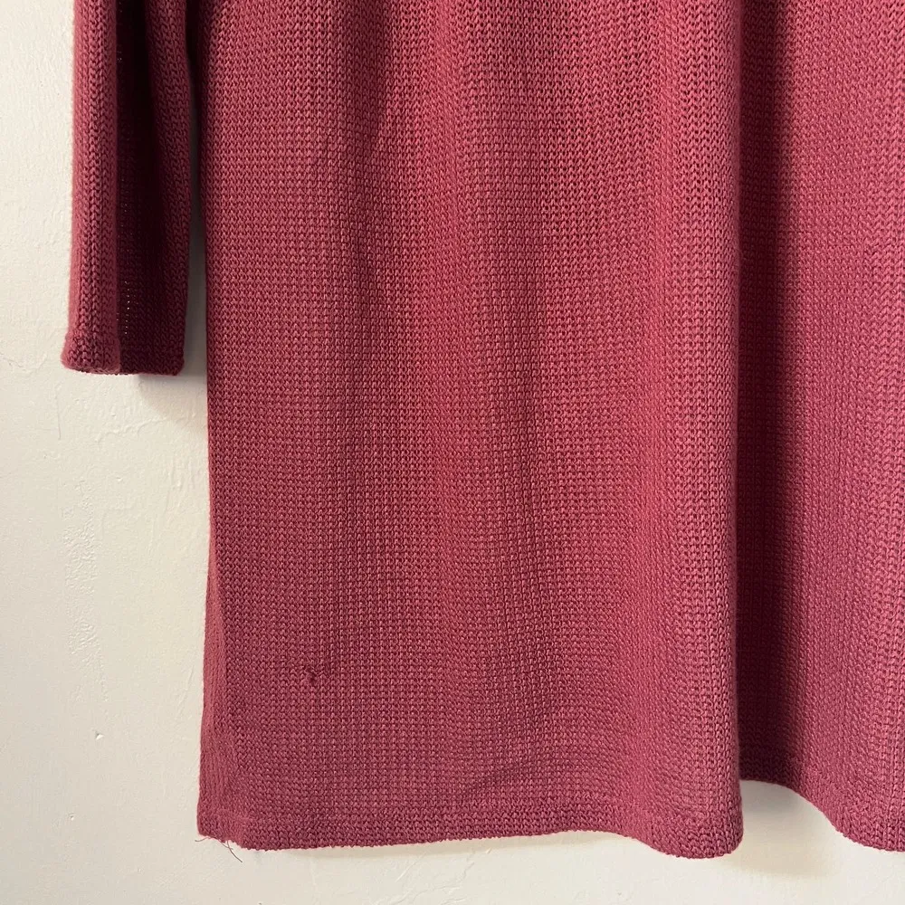 NWT Sadie & Love Red High Low Button Front Knit Sweater Size M Size M - Image 5