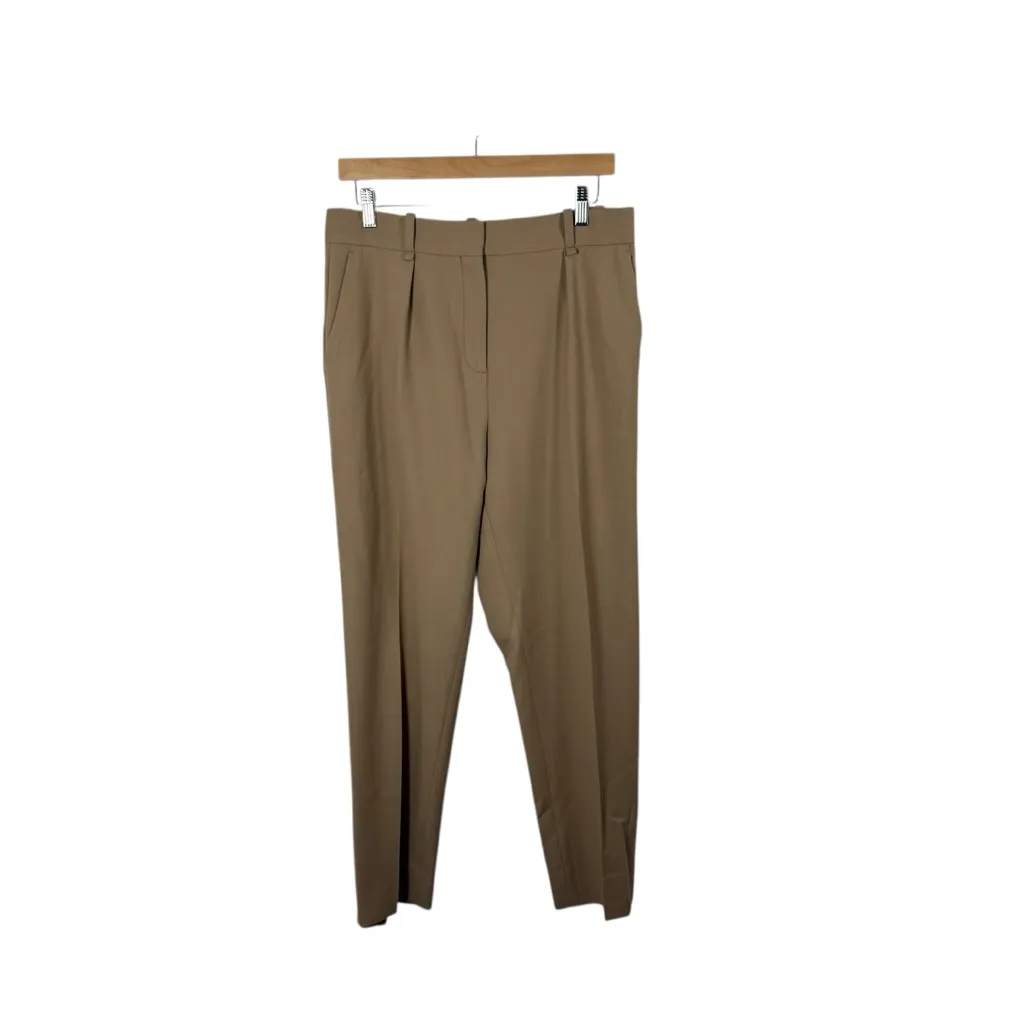 Maje Women’s Pleated Tailored Trouser Pants in Brown Size 40 (US L) - Image 7