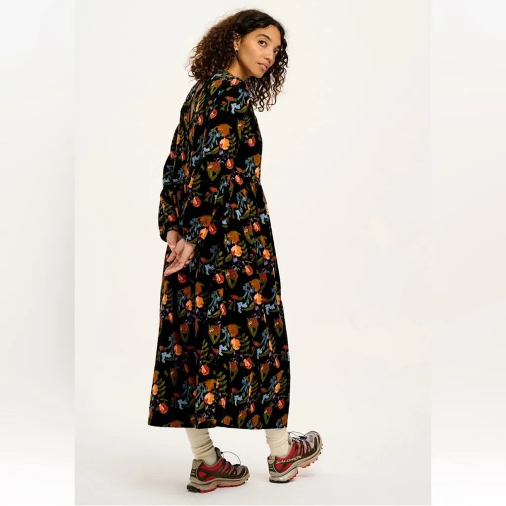 NEW Lucy & Yak Maeve Midi Dress in Black Wildflower print 22 Size undefined - Image 5