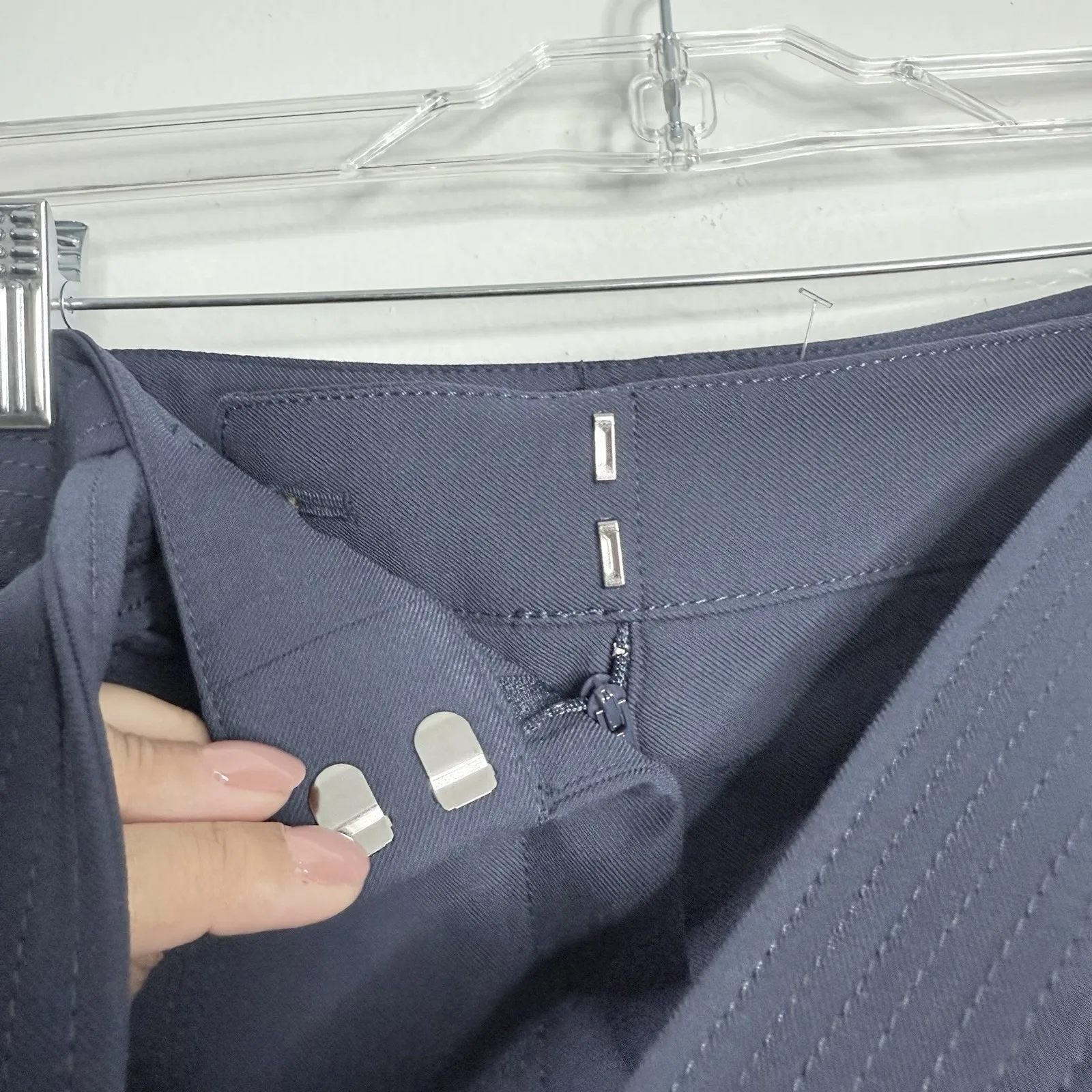 NWOT Ann Taylor The Belted Straight-Leg Pant Pure Sapphire Size 14 Workwear‎ - Image 11