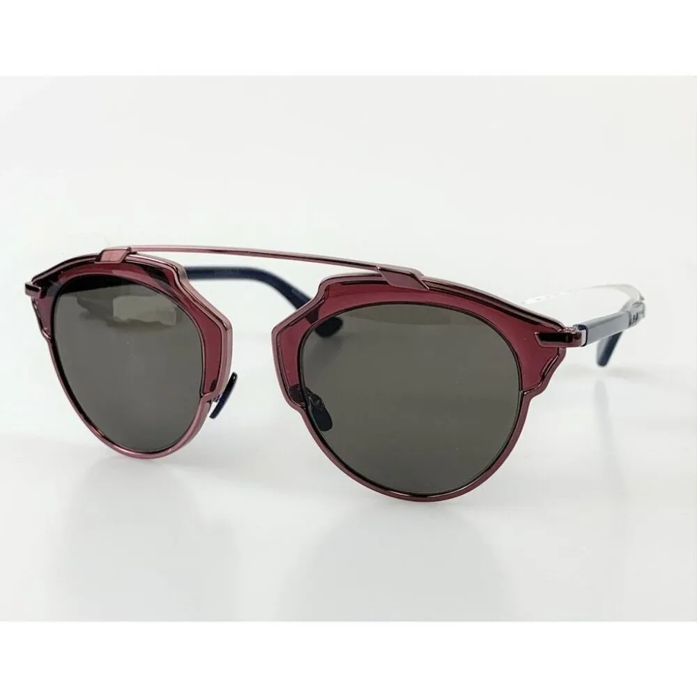 NIB Dior SO REAL Burgundy Blue Sunglasses - Image 5