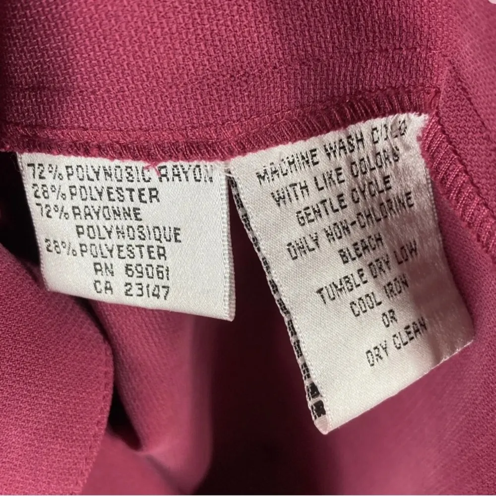 Talbots sleeveless wine shirt dress size 10 - Image 6