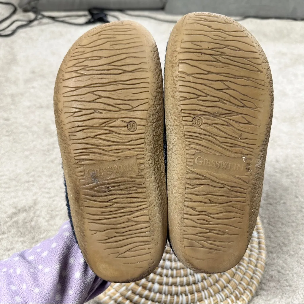 Giesswein Women’s Virgin Wool Vent Slippers Shoes Slip On in Blue Ocean 36/US 5 - Image 12