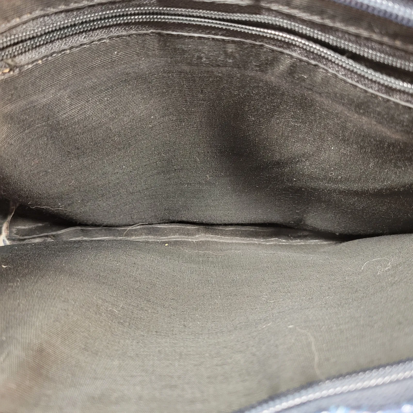 VTG Crocodile Crossbody Purse Blue Blue Embossed Leather Zipper‎ Lined - Image 16