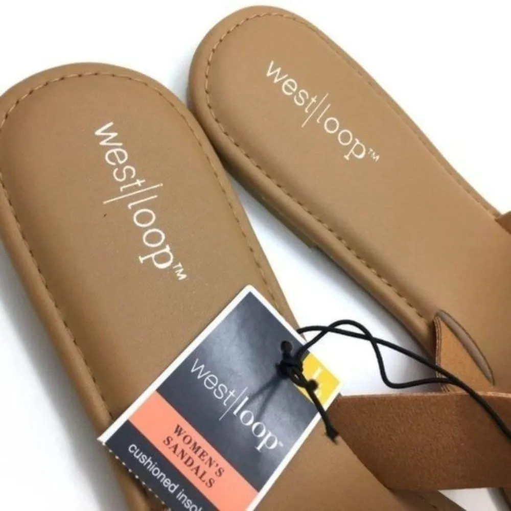 West Loop Women’s Slip On Slide Sandals Size 7/8 New - Image 3