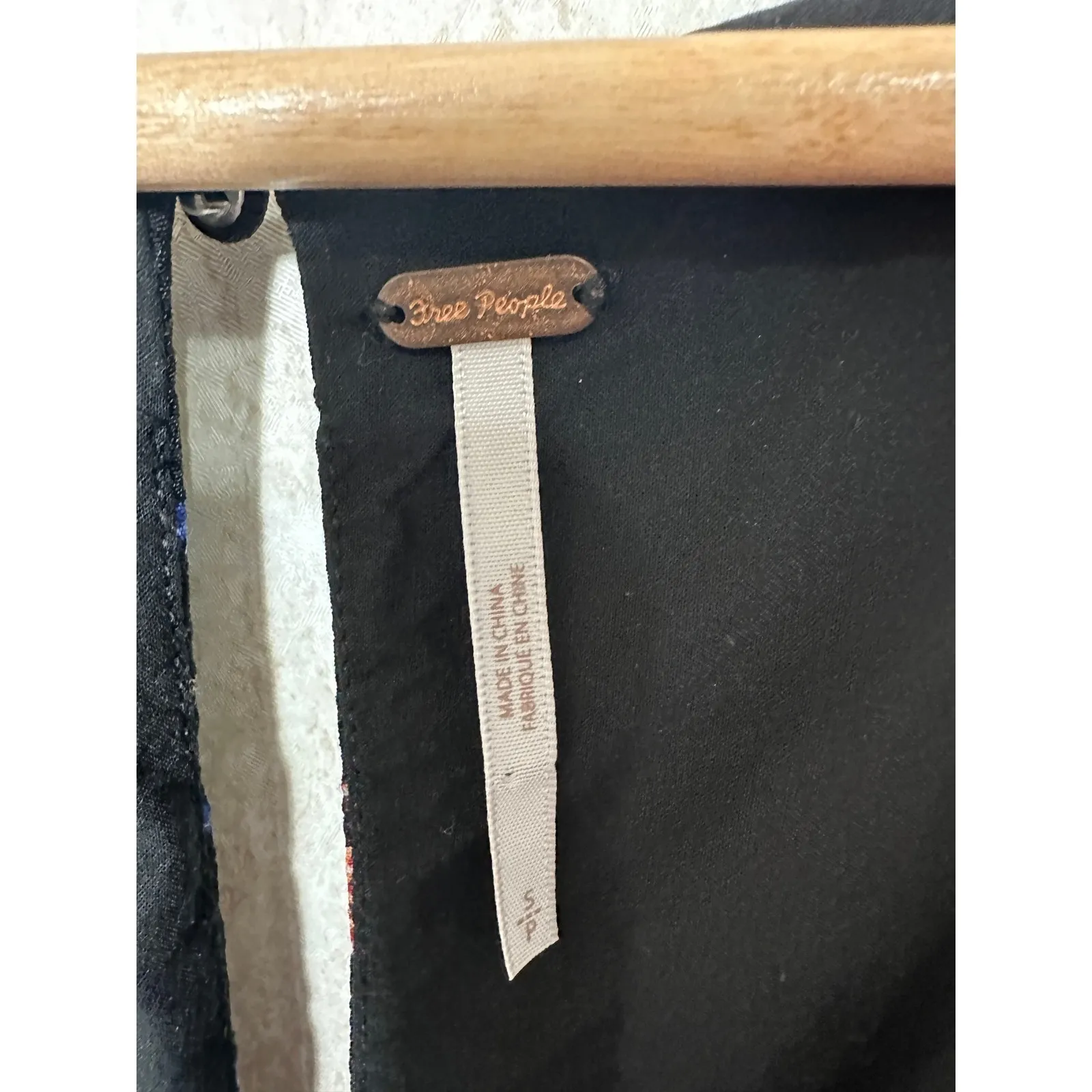 Free People Two Faces Mini Dress Floral Long‎ Sleeve Smocked Square Neck Size Sm - Image 3