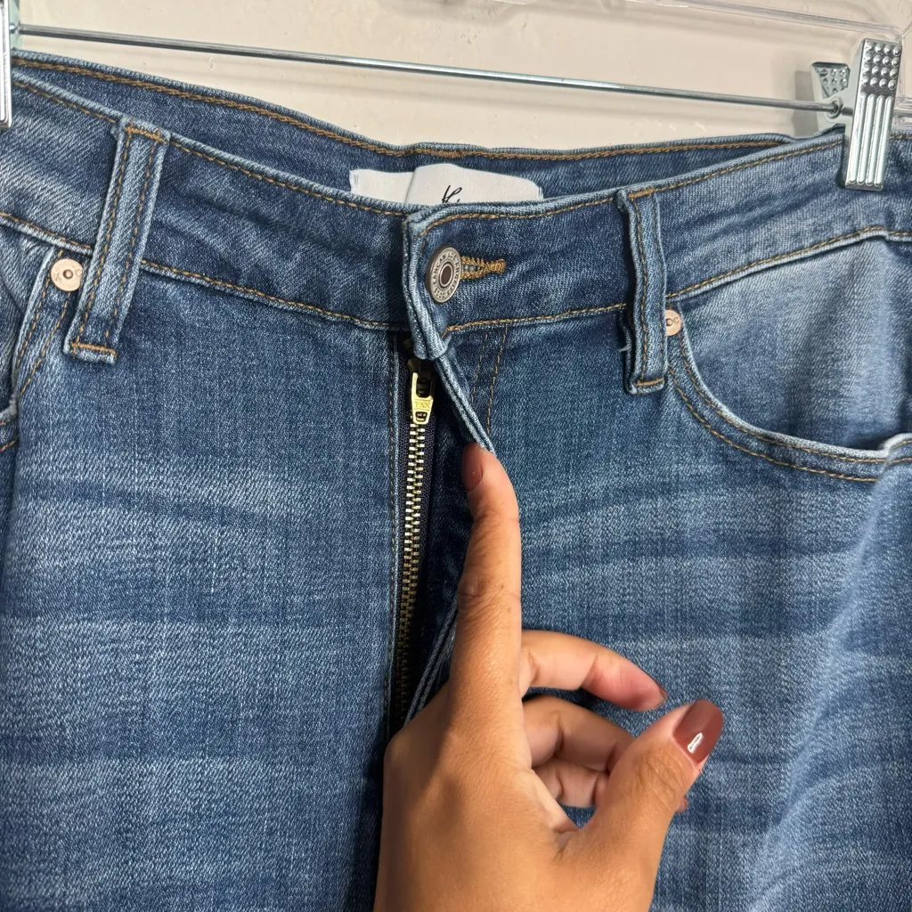 Kancan Stevie Mid‎ Rise Ankle Skinny Jeans Distressed Size 1XL (16W) Blue - Image 4