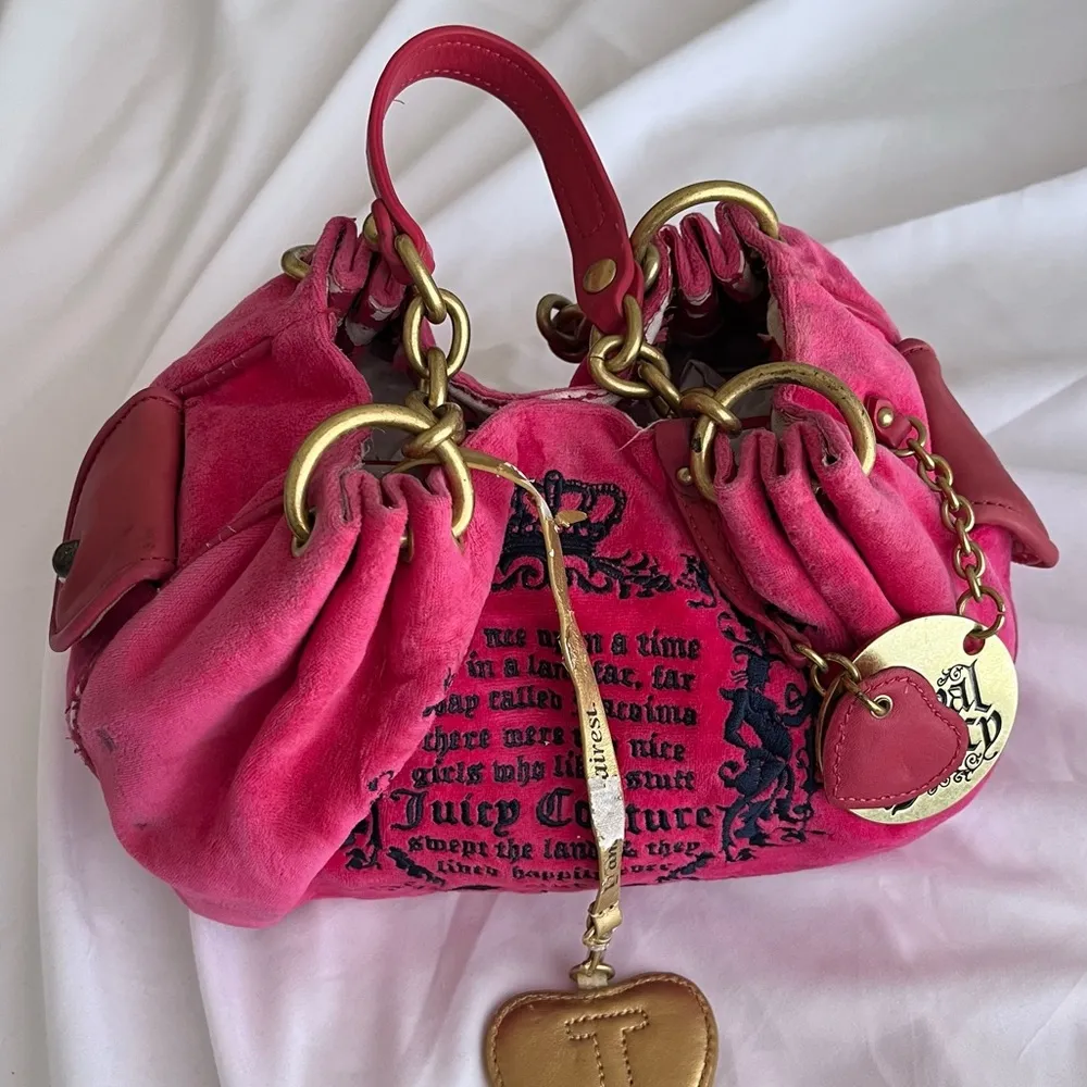 Juicy Couture Y2K Hot Pink Scotty Fairy "Once Upon a - Image 2