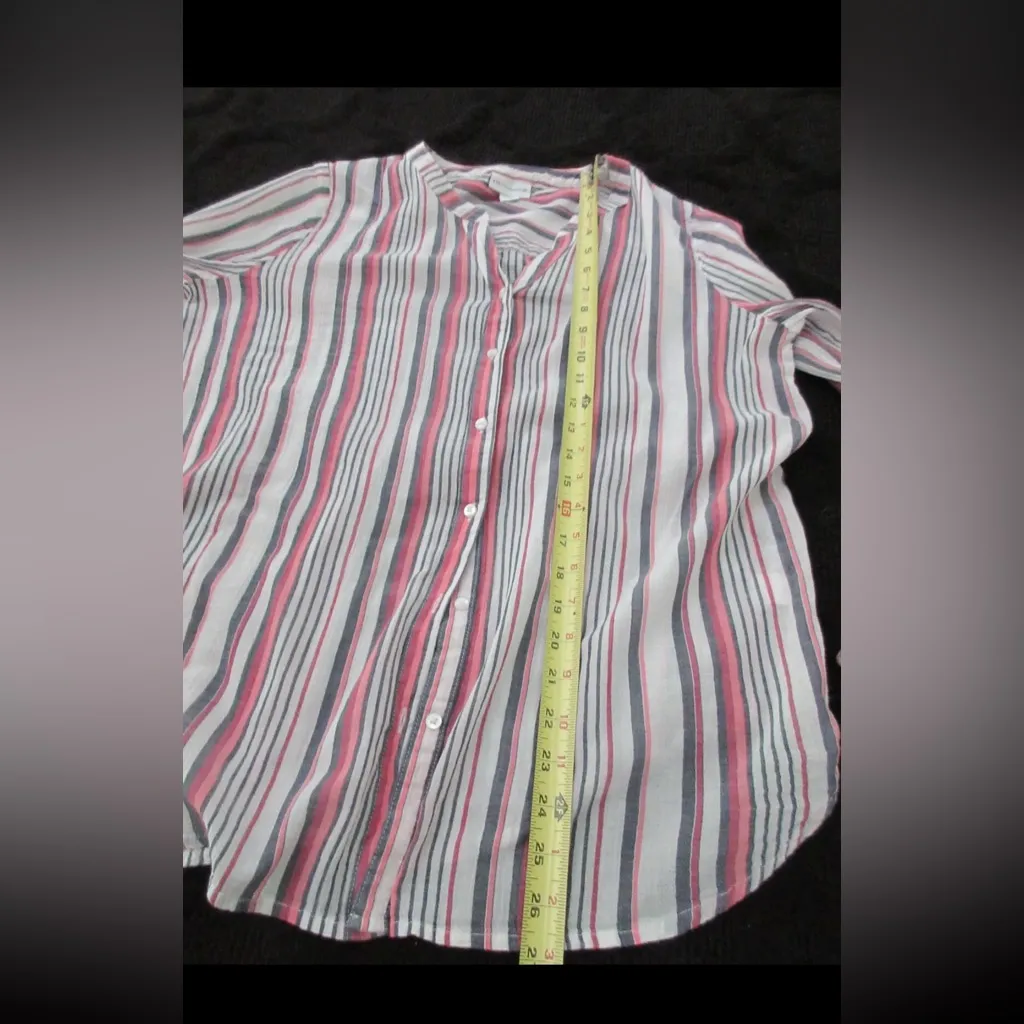 Liz Claiborne Multicolor Striped Casual Shirt - Image 10