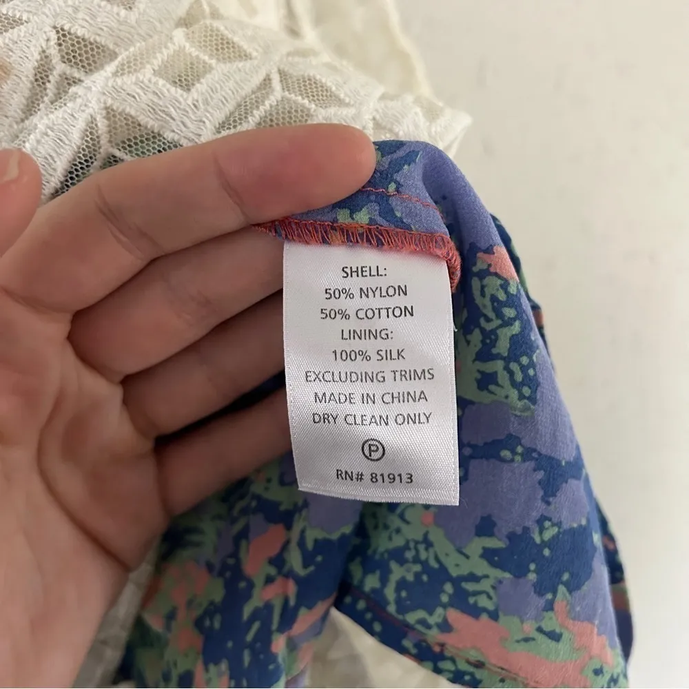 Plenty Tracy Reese Cream Cubist Petite Dress 2P Silk Lining Anthropologie Spring - Image 4