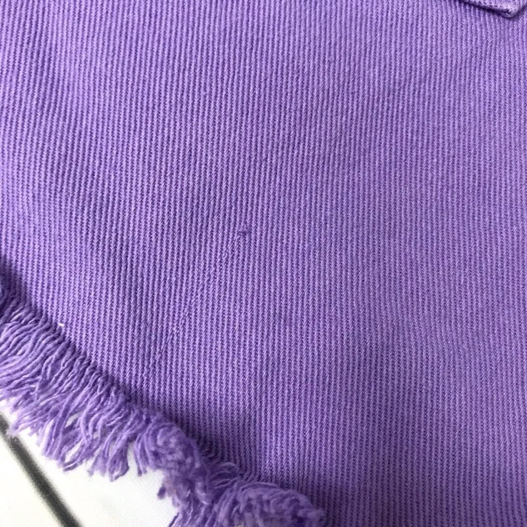 Purple Denim Cut-off Shorts Sz 25 - Image 7