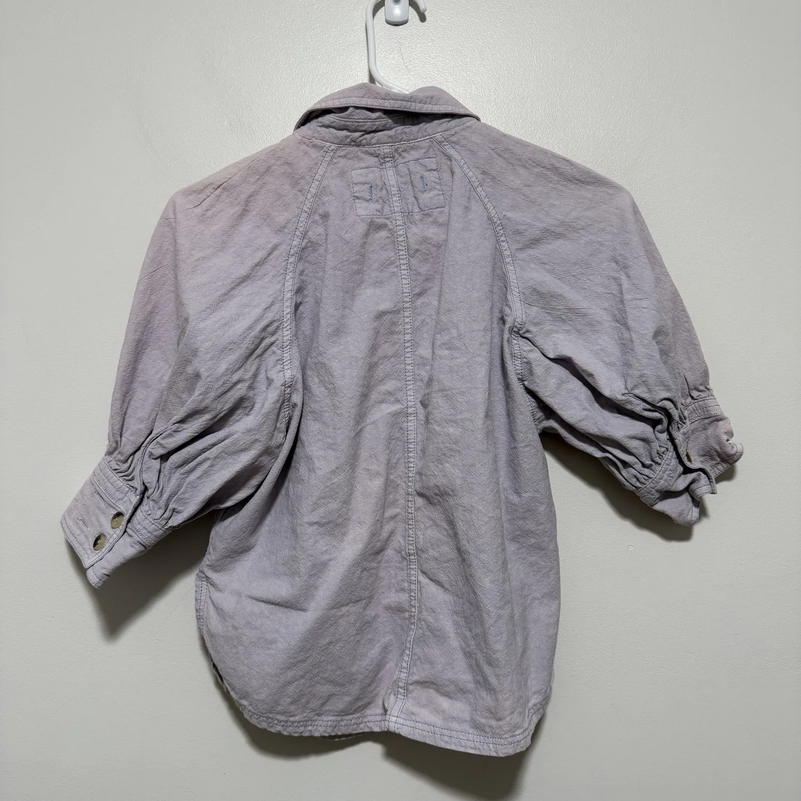 We the Free People Ellie Button Front Top in Light Purple Size XS - Image 6