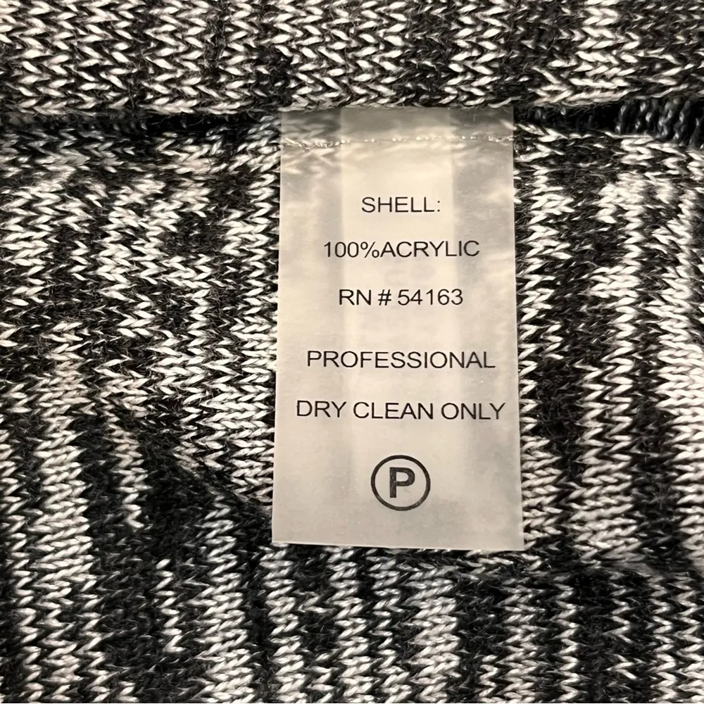 NEW Calvin Klein Long Sleeve Cowl Neck Pleated Flare Skirt Marled Gray Dress L - Image 11